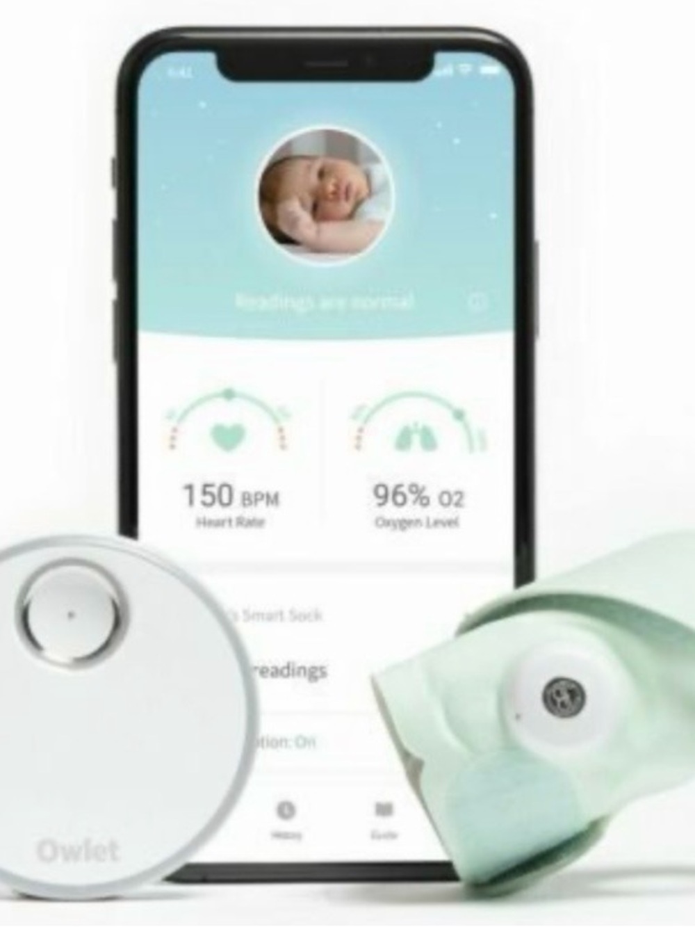 Owlet Smart Sock 3rd gen Baby Monitor - blue